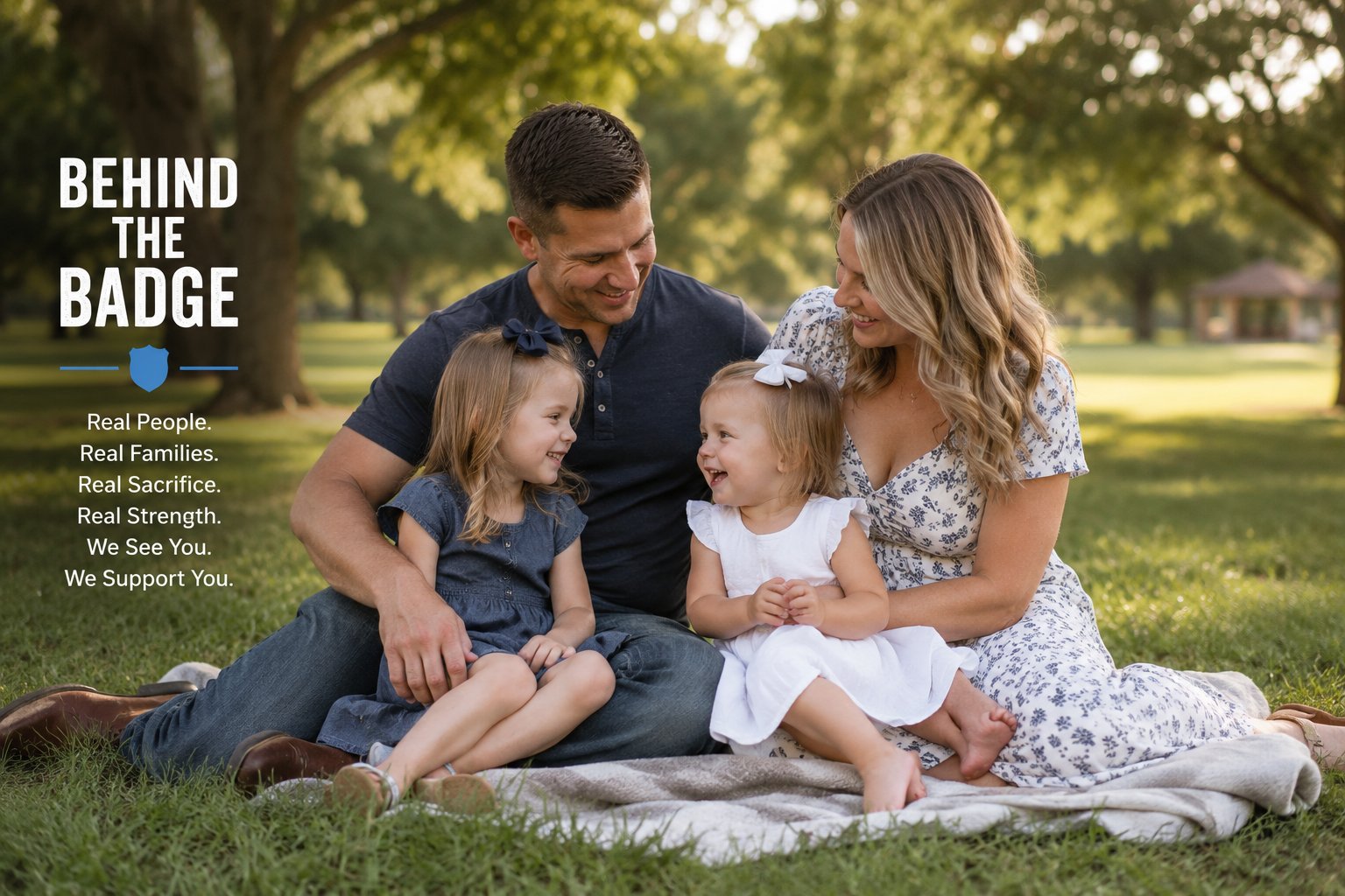 Behind the Badge — a real law enforcement family in a moment of joy